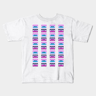 Retro Tapes Pattern Kids T-Shirt